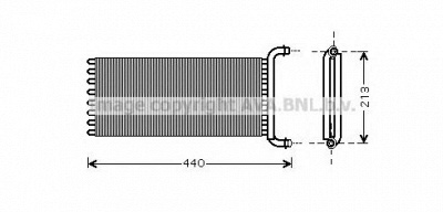 AVA QUALITY COOLING ms6441 -  Теплообменник, отопление салона